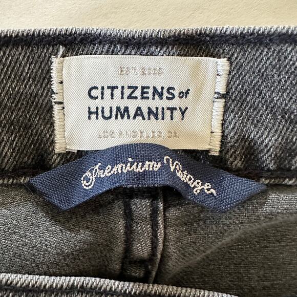CITIZENS of HUMANITY | Jolene High Rise Vintage Straight Gray Distressed Size 29 - Picture 7 of 9